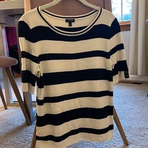 Talbots striped Knit Top size Medium